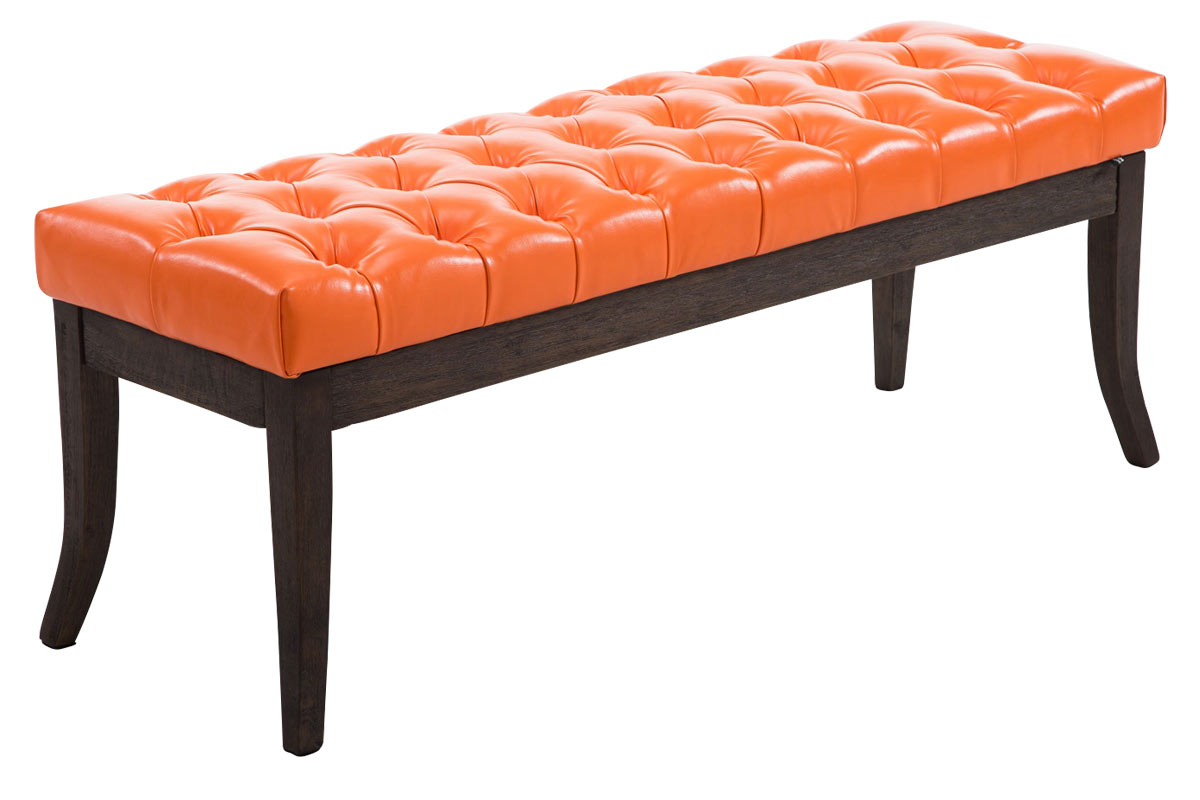 Sitzbank Ramses Kunstleder antik-dunkel orange 120 cm